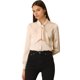 thumbnail image 1 of INSPIRE CHIC Camisas Abotonadas Para Mujer Blusa De Satén Con Cuello Anudado Tops Casuales De Negocios Champán M, 1 of 6