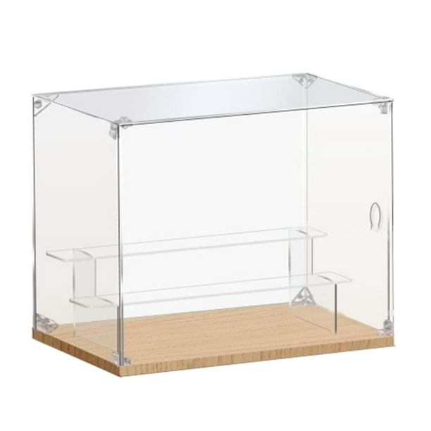 Vitrina acrílica para coleccionables para figuras de acción muñeca de 2 Escaleras para 15 Juguetes Zulema Vitrina de acrílico
