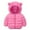 Hot Pink, variant on Kiijoy Toddler Boys Padded Coat Winter Bear Ears Hooded Puffer Jacket Outerwear, Sizes 3-4