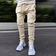 thumbnail image 2 of gakvov Cargo Pants For Men Men's Multi-pocket Reflective Straight-leg Sports Casual Overalls, 2 of 5