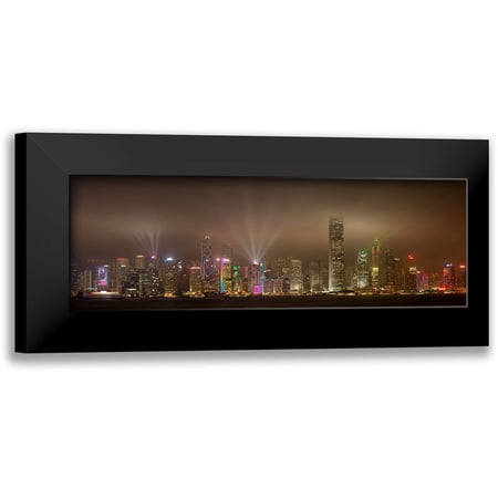 Murphy, Daniel 14x7 Black Modern Framed Museum Art Print Titled - Hong Kong Island