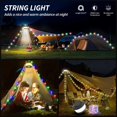 thumbnail image 4 of shiyou-Camping String Lights,2 in 1 Upgraded 32.8FT Rechargeable Tent Lights String with 19 Lighting Modes,Quick Storage Camping LightsPortable LED Lamp for Bedroom Yard Decor Christmas Camping(Black, 4 of 4