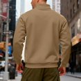 thumbnail image 6 of Men'S Quarter Zip Mock Neck Pullover Sweater Casual Long Sleeve Slim Fit Comfy Sweatshirts Big And Tall Lightweight, 6 of 8