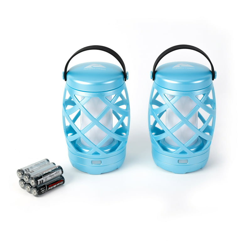 Ozark Trail Flame Light LED Lantern, 100 Lumen, 2 Pack, Teal, Size: One Size
