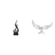 thumbnail image 1 of Escultura abstracta de ángel de fuego, estatua de resina, adorno para el hogar, decoración artesanal única, ideal para la oficina, la sala de estar, e, 1 of 8