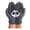 Grey, variant on Printed Wool Knit Gloves,Winter Outdoor Cold Resistant Hand Warmers,Bone Pattern Thermal Knit Hand Covers,Thick Plush Lined Wind Block Anti Freeze Driving Riding Hand Gear,Purple