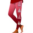 thumbnail image 1 of Leggings de maternidad Gibobby mujer deportivos estampados navideños moda informal vino L, 1 of 5