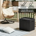 thumbnail image 2 of Devoko 32 Gallon Outdoor Resin Deck Box with Seat, Black, 2 of 7