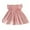Pink, variant on Mercatoo Girl's Solid Color Fly Sleeve Dress 𝐅lutter 𝐑uffle 𝐇em A-Line Su𝐧dress Casual Swing Midi P𝐚rty Dress for Kids