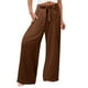 thumbnail image 5 of Pantalones de entrenamiento con cintura elástica para mujer - Pantalones largos lisos, corte holgado informal - Tejido cómodo para todas las ocasiones - Tallas S-XXXXXL, 5 of 7