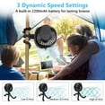 thumbnail image 4 of Stroller Fan, Portable Handheld Fan Battery Powered Clip On Fan Personal Desk Baby Fan with Flexible Tripod, 3 Speed Settings, 360ºRotation, USB Fan for Stroller, Camp, Car, Travel, Gym, 4 of 5