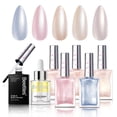thumbnail image 1 of Set de esmaltes de uñas Beetles Pearl, 7 unidades, con base y capa superior de 20 ml, 1 of 6