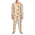 thumbnail image 3 of Honeii Cartoon Squirrel Pattern Mens Pajamas Set,2pcs Men's Lounge Long Sleeve Sleep Shirt and Pajama Bottoms Sleepwear Set,Mens Pjs Sets-XX-Large, 3 of 7