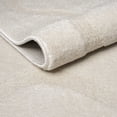 thumbnail image 5 of Abani Cozy Beige Solid Striped Runner Rug 3x6, 5 of 8