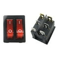 thumbnail image 3 of Dual Boat Rocker Switch On/Off Spst 6 Pin 2Position Rocker Switch With Red Light, 3 of 9