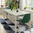 thumbnail image 6 of Cydiria Modern Geometric Circles Milk Velvet Area Rug, 5' x 8', Black, 6 of 7
