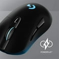thumbnail image 3 of Logitech G703 Lightspeed Wireless Gaming Mouse W/Hero 25K Sensor, PowerPlay Compatible, Lightsync RGB, Lightweight 95G+10G Optional, 100-25, 600 DPI, Rubber Side Grips - Black, 3 of 5