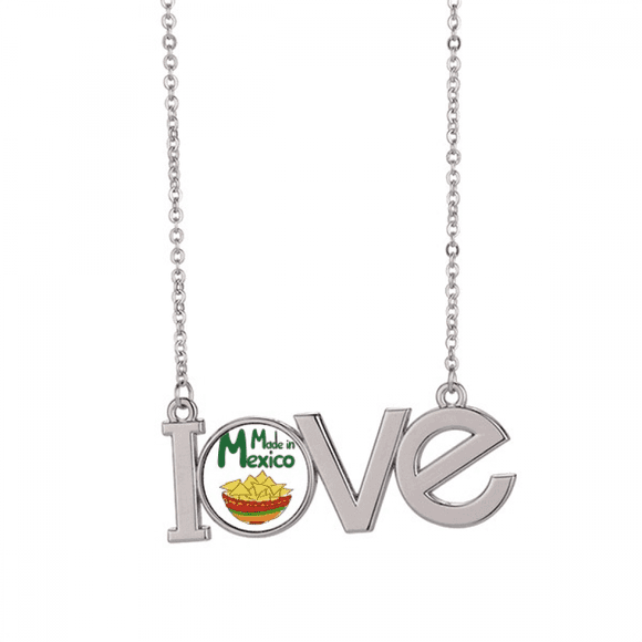 Collier Pendentif Charme Nourriture Maïs Collation Amour Mexicain