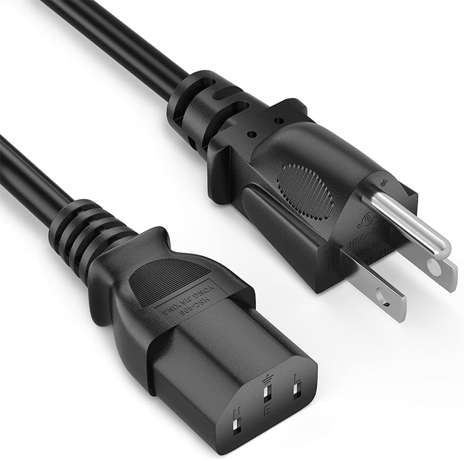 5ft Power Cord, Replacement Monitor TV 