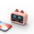 thumbnail image 2 of Altavoz Bluetooth Radio Multifuncional Led Recargable Buen Sonido Altavoz, Gato Rosa TUNC Sencillez, 2 of 3