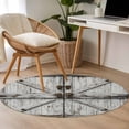 thumbnail image 5 of Vintage Gate Round Area Rugs Collection 3.3', Farmhouse Wooden Grain Shabby Chic Door Non Slip Indoor Circular Throw Runner Rug Floor Mat Carpet for Living Room Dining Table Bedroom Nursery, 5 of 9