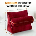 thumbnail image 3 of Cheer Collection Wedge Pillow with Detachable Bolster & Backrest, 3 of 5