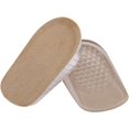 thumbnail image 1 of Invisible Insoles For Height Increasing Half Insoles For Heel Shock Absorption Uplift (Apricot), 1 of 5