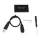 thumbnail image 2 of Carcasa adaptadora de aluminio m a USB 3.0 con interfaz micro USB para unidad de interna m Soporte de disco duro UASP 6Gb / negro Soledad MSATA a USB 3.0, 2 of 9