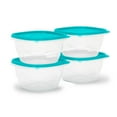 thumbnail image 1 of Rubbermaid TakeAlongs 5.2 Cup Food Storage Containers, Meal Prep Containers, Food Containers with Lids, Limited Edition Turquoise  Blue, 1 of 6