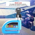 thumbnail image 4 of Sistema de alarma de seguridad antirrobo para freno de disco de motocicleta, scooter y bicicleta, color azul, 4 of 9