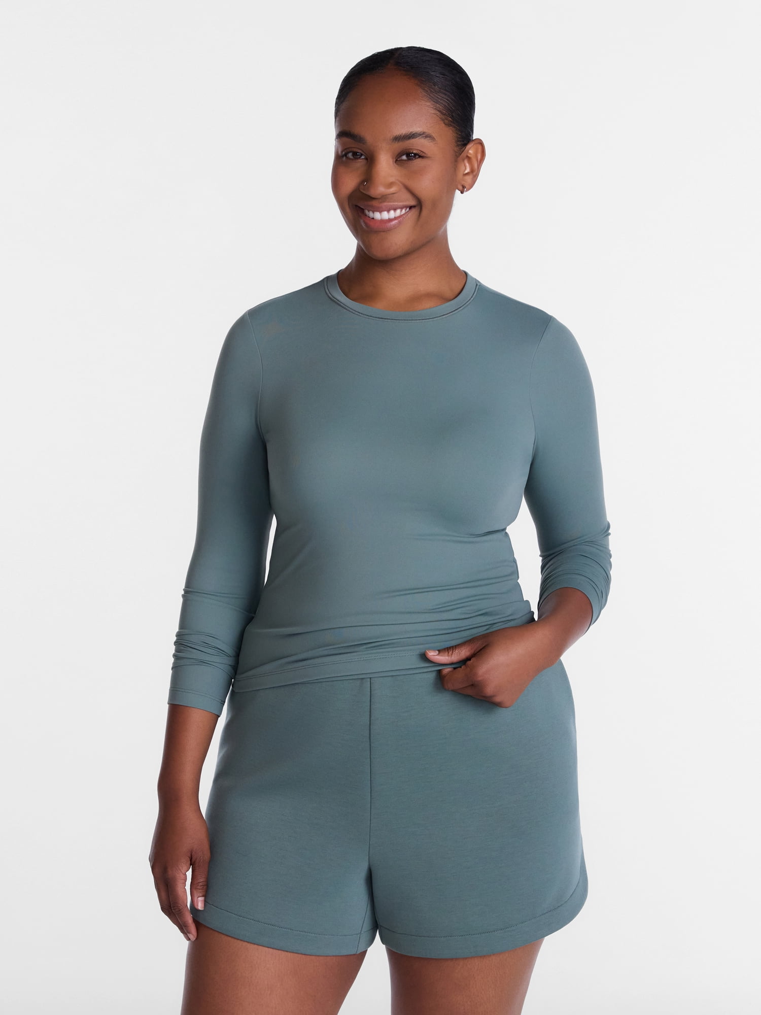 Avia Women’s SoftSculpt Top with Long Sleeves, Sizes XS-XXL