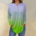 thumbnail image 2 of Fall Tops for Women 2025 Trendy, Yigetop Long Sleeve Tops for Women Neck Casual Petite T Shirts Women's Tunics Green L, 2 of 5