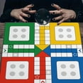 thumbnail image 4 of 19.68" x 19.68" Ludo Game Mat, Classic Board Game Mat, Non-Slip Noise Reducing Table Cover, Portable Washable Game Mat for Ludo, Parcheesi, Family Game Night, 4 of 8