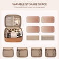 thumbnail image 4 of Bolsa de maquillaje Telena, tamaño grande, para viajes, piel vegana, para mujer, 4 of 7