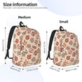 thumbnail image 3 of Lsque Rustic Christmas Ornaments Pattern Canvas Daypack, Durable Backpack, High-quality Versatile Backpack,Vintage Compact Backpack-Small, 3 of 6