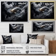 thumbnail image 4 of Designart "Grey Kois Fish Mystical gracefulness" Animals Canvas Wall Art, 4 of 5