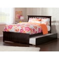 thumbnail image 5 of Mission Full Platform Bed with Matching Foot Board with Full Size Urban Trundle Bed in Espresso, 5 of 7
