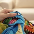 thumbnail image 4 of Cute Smiling Dinosaur Throw Blanket for Kids, 3D Dinosaur Blanket for Boys & Girls, Cozy Fleece Dinosaurs HD Digital Print Flannel Blanket, for Dino-Lover (B, 40×60 in), 4 of 7