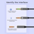 thumbnail image 4 of Cable adaptador de auriculares Seitruly de latón 3,5mm Negro 1m, 4 of 6