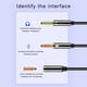 thumbnail image 2 of Methold Cable adaptador de auriculares de escritorio de latón de aleación de Zinc, Cable HiFi portátil de 3,5mm de repuesto, Cable de nailon Type3 NO3, 2 of 6