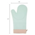 thumbnail image 7 of Unique Bargains Heat Resistant Soft Silicone Oven Mitts Set of 2 Mint Green 13x7.5 Inch, 7 of 7