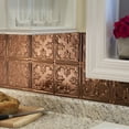 thumbnail image 3 of FASÄDE Traditional Style 10 Decorative Vinyl Backsplash 15 sq ft Kit in Polished Copper, 3 of 6
