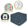thumbnail image 6 of Majestic Home Goods Ottoman Pouf South West Navy, 6 of 6