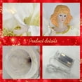 thumbnail image 5 of 12-inch Lighted Angel Christmas Tree Topper, Angel Ornaments for Xmas Tree Decor, Battery Operated with Warm White LED Lights, Home Holiday Party Decorations, 5 of 9