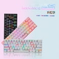 thumbnail image 3 of Teclado MOTOSPEED CK62 61 teclas Teclado mecánico RGB Teclado USB BT con doble modo Teclado para juegos Negro con interruptores azules OUTEMU MOTOSPEED Teclado, 3 of 7