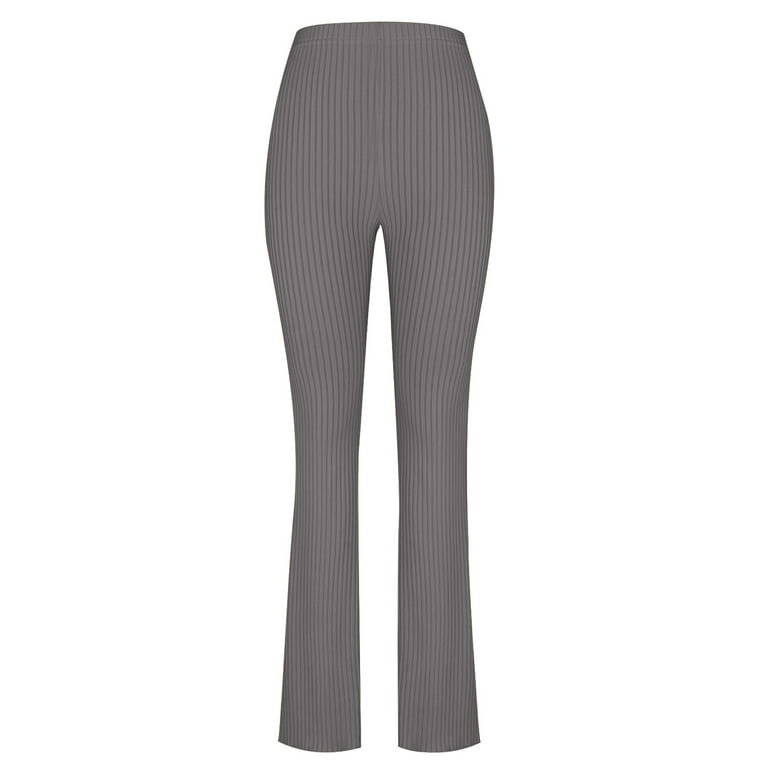RYRJJ Women's High Waist Ribbed Flare Leggings Stretchy Soft RYRJJ Women's High Waist Ribbed Flare Leggings Stretchy Soft