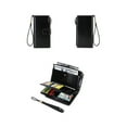 thumbnail image 6 of Leather Women's Wallets,Multi-Function Slim Bifold Zipper Clutch Purse,Large Capacity Card Holder with RFID/Black, 6 of 6