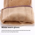 thumbnail image 4 of Jumpingount 1 par de guantes de invierno para mujer, manoplas de pantalla táctil para ciclismo, manopla portátil para mujer, calentador de manos, ropa guantes y mitones Tipo 2 Rosa Jumpingount AP013178-07, 4 of 6