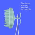 thumbnail image 4 of Conair Handheld Scalp Massager Shampoo Brush Green for All Hair Types, 4 of 9