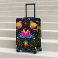 thumbnail image 2 of Lsque Mexican Flower Traditional1 Printed Luggage Cover, Travel Luggage Protector,Scratch and Dirt Resistant, Fits 18-32 Inch Luggage - Large, 2 of 9